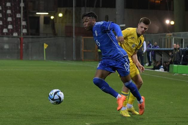 Stadio Oreste Granillo, Reggio Calabria Amichevole Italia-Ucraina Under 21 In foto: Caleb Okoli Copyright: xAndreaxRositox DSC_9905