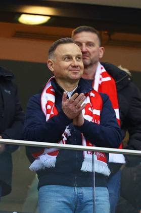 2023.03.27 Warszawa Pilka nozna Kwalifikacje UEFA EURO, EM, Europameisterschaft,Fussball 2024 Polska - Albania N z Andrzej Duda Foto Pawel Andrachiewicz PressFocus 2023.03.27 Warszawa Football UEFA EURO 2024 European Qualifiers Poland - Albania Andrzej Duda Credit: Pawel Andrachiewicz PressFocus NEWSPIX.PL --- Newspix.pl  20230327_PF_PA009