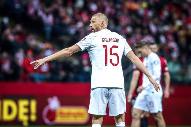 27.03.2023 Warszawa Pilka nozna Reprezentacja Polski Kwalifikacje UEFA EURO, EM, Europameisterschaft,Fussball 2024 Polska - Albania n z Bartosz Salamon Foto Adam Starszynski PressFocus 27.03.2023 Warsaw Football Polish national team, Nationalteam UEFA EURO 2024 Qualifiers Poland - Albania Bartosz Salamon Credit Adam Starszynski PressFocus NEWSPIX.PL --- Newspix.pl  20230327PF_AS049