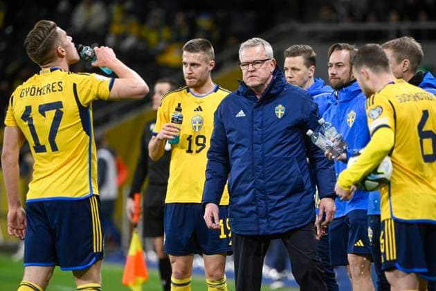 STOCKHOLM 20230327 Sveriges förbundskapten Janne Andersson under mandagens EM-kvalmatch i fotboll mellan Sverige och Azerbajdzjan pa Friends Arena. STOCKHOLM SVERIGE x10080x Copyright: xFredrikxSandberg TTx EM-KVAL SVERIGE-AZERBAJDZJAN