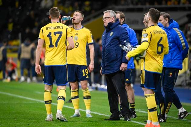STOCKHOLM 20230327 Sveriges förbundskapten Janne Andersson under mandagens EM-kvalmatch i fotboll mellan Sverige och Azerbajdzjan pa Friends Arena. STOCKHOLM SVERIGE x10080x Copyright: xFredrikxSandberg TTx EM-KVAL SVERIGE-AZERBAJDZJAN