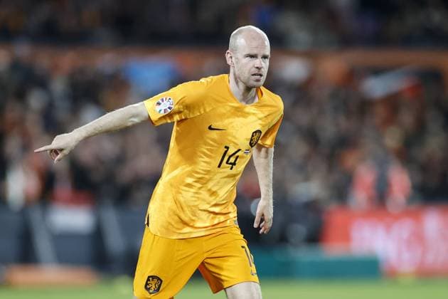 ROTTERDAM , 27-03-2023 , Stadion de Kuip , UEFA Qualification EURO 2024 , season 2022 2023 , match between Netherlands and Gibraltar , Netherlands player Davy Klaassen Netherlands - Gibraltar  x20346886x Copyright: