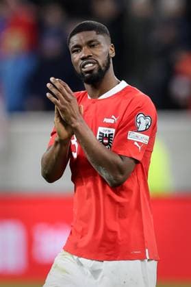 SOCCER - UEFA EURO, EM, Europameisterschaft,Fussball 2024 Quali, AUT vs EST LINZ,AUSTRIA,27.MAR.23 - SOCCER - European Qualifiers 2024, OEFB international match, Länderspiel, Nationalmannschaft Austria vs Estland. Image shows the rejoicing of Kevin Danso (AUT).  GEPAxpictures xManfredxBinder