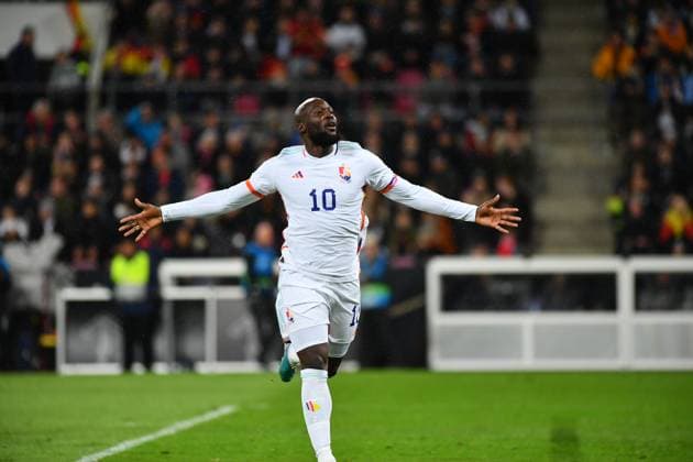 Sport Themen der Woche KW13 Sport Bilder des Tages COLOGNE, GERMANY - 28.03.23: Romelu Lukaku. The football match between Germany vs Belgium at Rhei Energie Stadium  Copyright: xVITALIIxKLIUIEVx