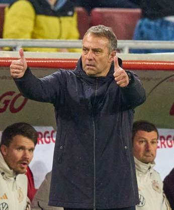 Sport Themen der Woche KW13 Sport Bilder des Tages DFB headcoach Hans-Dieter Hansi Flick , Bundestrainer, Nationaltrainer, in the friendly match GERMANY - BELGIUM Preparation for European Championships 2024 in Germany ,Season 2022 2023, on Mar 28, 2023 in Cologne, Köln, Germany.