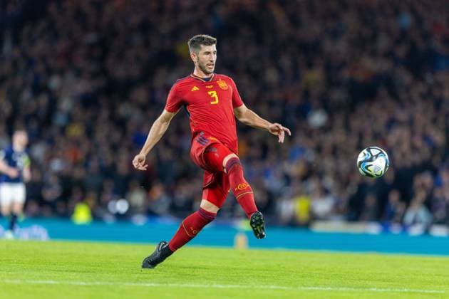 Mandatory Credit: Photo by Jeff Holmes Shutterstock (13847016cm) Spain David Garcia Scotland v Spain, UEFA European Championship, EM, Europameisterschaft 2024 Qualifying, Group A, Football, Hampden Park, Glasgow, UK - 28 Mar 2023 EDITORIAL USE ONLY No use with unauthorised audio, video, data, fixture lists, club league logos or live services. Online in-match use limited to 120 images, no video emulation. No use in betting, games or single club league player publications. Scotland v Spain, UEFA European Championship 2024 Qualifying, Group A, Football, Hampden Park, Glasgow, UK - 28 Mar 2023 EDITORIAL USE ONLY No use with unauthorised audio, video, data, fixture lists, club league logos or live services. Online in-match use limited to 120 images, no video emulation. No use in betting, games or single club league player publications.  Copyright: xJeffxHolmes Shutterstockx 13847016cm