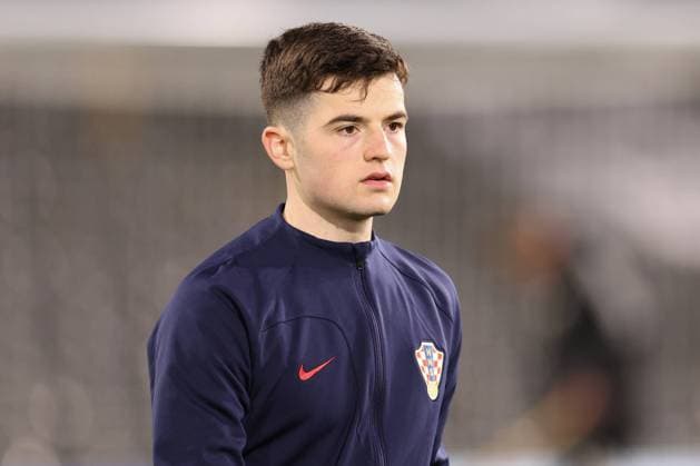 England U21, U 21 v Croatia U21 28 March 2023, London - International Friendly, Länderspiel, Nationalmannschaft football - England U21 v Croatia U21 - Martin Baturina of Croatia - Photo: Jacques Feeney Offside. London UK Copyright: xJacquesxFeeneyx xOffsidexOffside