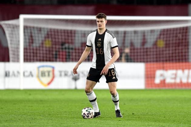 Romania U21, U 21 v Germany U21 - International Friendly, Länderspiel, Nationalmannschaft Eric Martel is in action during a friendly match between Romania U21 and Germany U21 at the Municipal Stadium in Sibiu on March 28, 2023 Sibiu Romania  Copyright: xFlaviuxBuboix originalFilename:buboi-notitle230328_np0t7.jpg