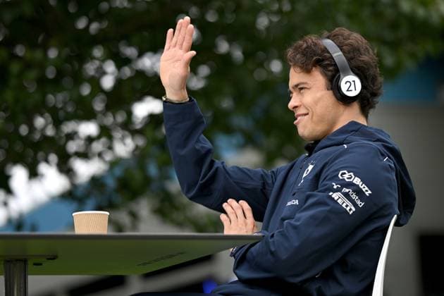 Australian Formula 1 Grand Prix Preparations Nick de Vries of Netherlands laughs in the paddock ahead of the 2023 Formula 1 Australian Grand Prix at Albert Park in Melbourne on the 29th of March, 2023. Melbourne Australia  Copyright: xMorganxHancockx originalFilename:hancock-australi230329_npvdr.jpg