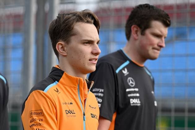 Australian Formula 1 Grand Prix Preparations Oscar Piastri of Australia walks the track ahead of the 2023 Formula 1 Australian Grand Prix at Albert Park in Melbourne on the 29th of March, 2023. Melbourne Australia  Copyright: xMorganxHancockx originalFilename:hancock-australi230329_np2WB.jpg