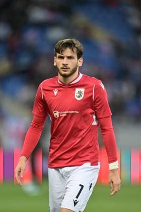 BATUMI, GEORGIA - MARCH 28: Khvicha Kvaratskhelia of Georgia during the match between Georgia and Norway at Batumi Stadiumon March 28, 2023 in Batumi, G Georgia v Norway: Group A - UEFA EURO, EM, Europameisterschaft,Fussball 2024 Qualifying Round Copyright: xSebastianxFrejx