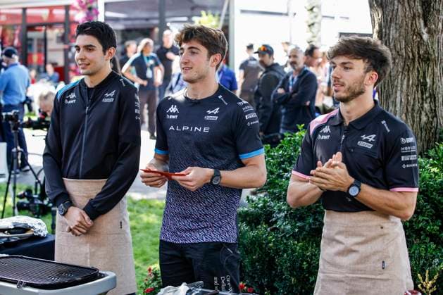 31 Esteban Ocon (FRA, BWT Alpine F1 Team), Jack Doohan (AUS, BWT Alpine F1 Team), 10 Pierre Gasly (FRA, BWT Alpine F1 Team), F1 Grand Prix of Australia at Albert Park Circuit on March 30, 2023 in Melbourne, Australia. (Photo by HOCH ZWEI) Melbourne Australia