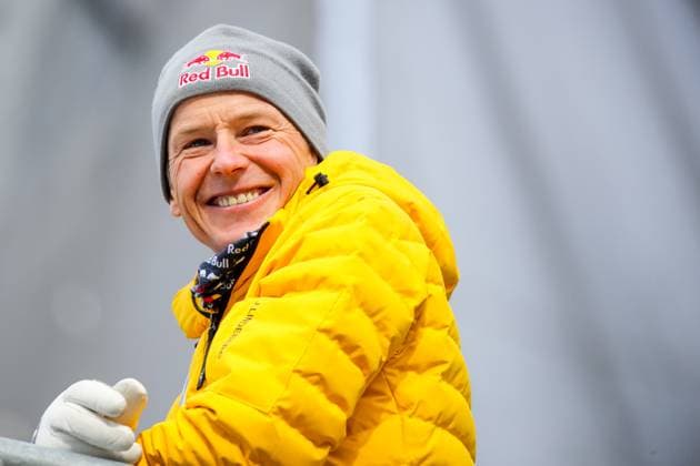 Sport Themen der Woche KW13 Sport Bilder des Tages SKI FLYING - FIS WC Planica PLANICA,SLOVENIA,30.MAR.23 - NORDIC SKIING, Ski jumping, Skispringen, Ski, nordisch SKI FLYING - FIS World Cup, large hill, qualification. Image shows Andreas Goldberger.  GEPAxpictures xMaticxKlansek