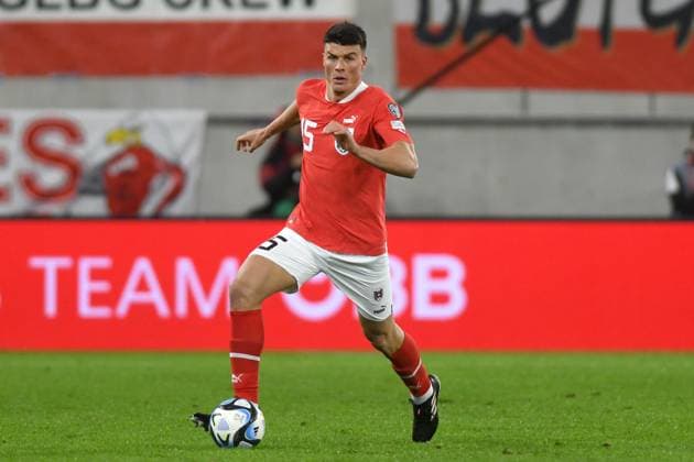 FLAVIUS DANILIUC, UEFA EURO, EM, Europameisterschaft,Fussball 2024 Qualifying, Austria-Estland 2-1, Action Single Shot UEFA QUALIFICAZIONI EURO 2024 AUSTRIA-ESTONIA 2-1