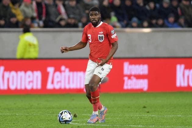 KEVIN DANSO, UEFA EURO, EM, Europameisterschaft,Fussball 2024 Qualifying, Austria-Estland 2-1, Action Single Shot UEFA QUALIFICAZIONI EURO 2024 AUSTRIA-ESTONIA 2-1