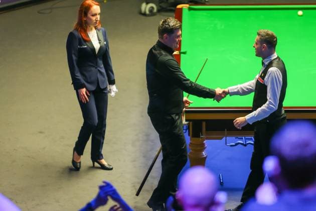 Sport Themen der Woche KW13 Sport Bilder des Tages Snooker Duelbits Tour Championship Ryan Day makes a maximum 147 break in the 3rd frame of his 1st round match against Mark Selby at the Duelbits Tour Championship, Bonus Arena, Hull, United Kingdom on 30 March 2023. Hull Bonus Arena North Yorkshire United Kingdom Editorial use only , Copyright: xColinxPoultneyx PSI-17132-0014
