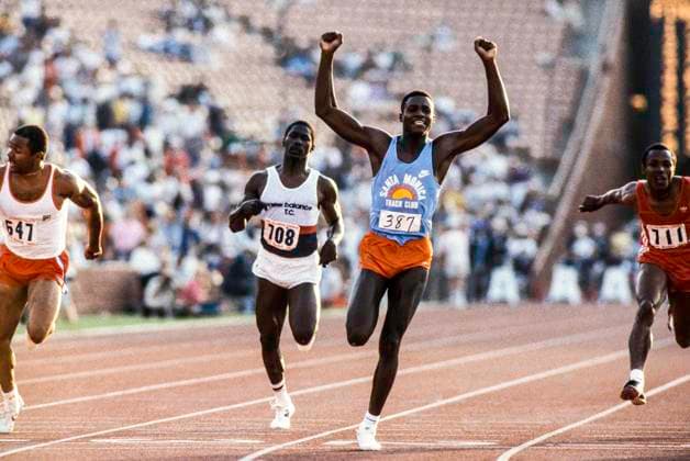 RECORD DATE NOT STATED Track and Field Carl Lewis Carl Lewis (USA) competing at the 1984 United States Olympic team trials for track and field Los Angeles Los Angeles Memorial Coliseum California United States Copyright: xDUOMO PCNx TF84N1 OT000