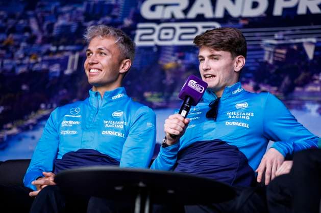 ALBON Alexander (tha), Williams Racing FW45, portrait SARGEANT Logan (usa), Williams Racing FW45, portrait during the Formula 1 Rolex Australian Grand Prix 2023, 3rd round of the 2023 Formula One World Championship, WM, Weltmeisterschaft from March 31 to April 2, 2023 on the Albert Park Circuit, in Melbourne, Australia - F1 - AUSTRALIAN GRAND PRIX 2023 DPPI Panoramic 00122006__R3_7367