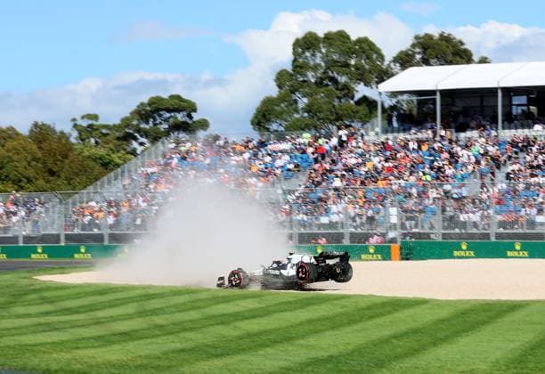 FORMULA 1 ROLEX AUSTRALIAN GRAND PRIX 2023 31.03.2023, Albert-Park, Melbourne, FORMULA 1 ROLEX AUSTRALIAN GRAND PRIX 2023 , im Bild Ausritt von Yuki Tsunoda (JPN), Scuderia AlphaTauri ins Kiesbett.