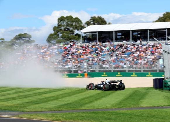 FORMULA 1 ROLEX AUSTRALIAN GRAND PRIX 2023 31.03.2023, Albert-Park, Melbourne, FORMULA 1 ROLEX AUSTRALIAN GRAND PRIX 2023 , im Bild Ausritt von Yuki Tsunoda (JPN), Scuderia AlphaTauri ins Kiesbett.