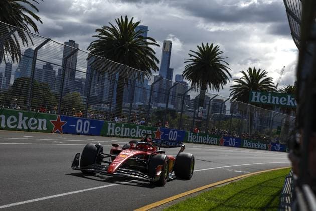 16 LECLERC Charles (mco), Scuderia Ferrari SF-23, action during the Formula 1 Rolex Australian Grand Prix 2023, 3rd round of the 2023 Formula One World Championship, WM, Weltmeisterschaft from March 31 to April 2, 2023 on the Albert Park Circuit, in Melbourne, Australia - F1 - AUSTRALIAN GRAND PRIX 2023 DPPI Panoramic  00122006_F12023GP03AUS_JK256719