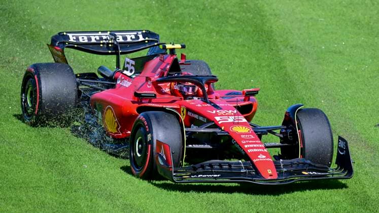 55 Carlos Sainz (ESP, Scuderia Ferrari), F1 Grand Prix of Australia at Albert Park Circuit on March 31, 2023 in Melbourne, Australia. (Photo by HOCH ZWEI) Melbourne Australia