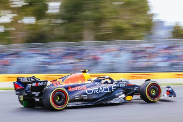 March 31, 2023, Melbourne, Victoria, Australia: MELBOURNE, AUSTRALIA - MARCH 31: Sergio Perez of Mexico drives the Oracle Red Bull Racing RB19 during practice at the 2023 Australian Grand Prix at Albert Park in Melbourne, Australia Melbourne Australia - ZUMAp121 20230331_zsp_p121_123 Copyright: xChrisxPutnamx