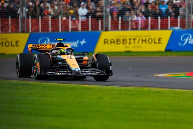 31st March 2023: Melbourne Grand Prix Circuit, Melbourne, Victoria, Australia: Australian Formula 1 Grand Prix: Free Practice: Number 4 McLaren driver Lando Norris during free practice 2 at the Australian Formula 1  ActionPlus12492244 StephenxBlackberry