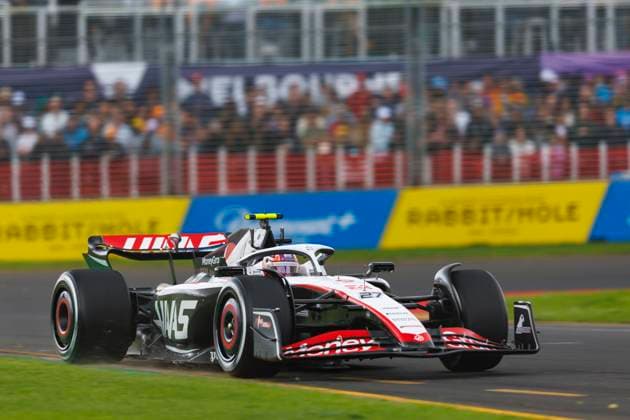 31st March 2023: Melbourne Grand Prix Circuit, Melbourne, Victoria, Australia: Australian Formula 1 Grand Prix: Free Practice: Number 27 Haas driver Nico Hulkenberg during free practice 2 at the Australian Formula 1  ActionPlus12492246 StephenxBlackberry