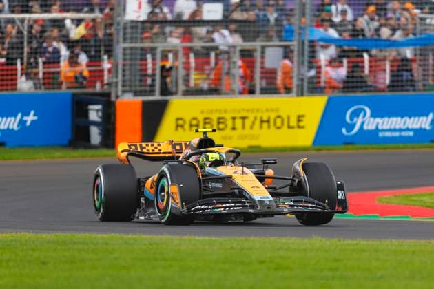 31st March 2023: Melbourne Grand Prix Circuit, Melbourne, Victoria, Australia: Australian Formula 1 Grand Prix: Free Practice: Number 4 McLaren driver Lando Norris during free practice 2 at the Australian Formula 1  ActionPlus12492260 StephenxBlackberry