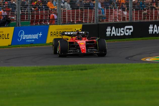 31st March 2023: Melbourne Grand Prix Circuit, Melbourne, Victoria, Australia: Australian Formula 1 Grand Prix: Free Practice: Number 55 Scuderia Ferrari driver Carlos Sainz Jr during free practice 2 at the Australian Formula 1  ActionPlus12492266 StephenxBlackberry