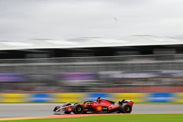 AUSTRALIAN F1 GRAND PRIX, Charles Leclerc of Ferrari during Free Practice Three at the 2023 Australian Grand Prix at the Albert Park Circuit in Melbourne, Saturday, April 1, 2023. ( NO ARCHIVING, EDITORIAL USE ONLY, NO USE IN BOOKS WITHOUT CONSENT MELBOURNE VICTORIA AUSTRALIA  Copyright: xJAMESxROSSx 20230401001781534317
