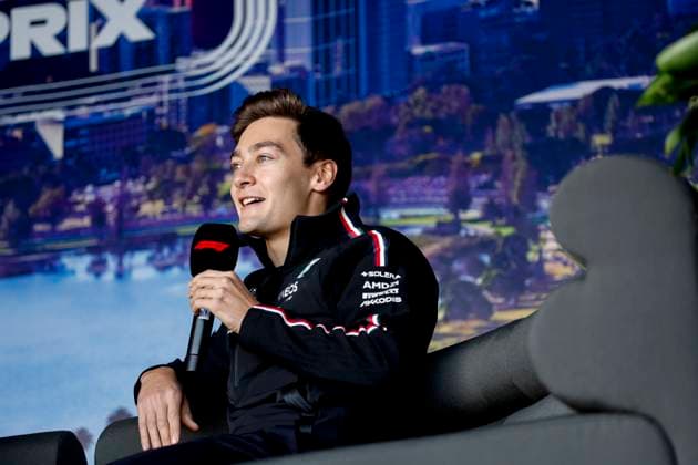 63 George Russell (GBR, Mercedes-AMG Petronas F1 Team), F1 Grand Prix of Australia at Albert Park Circuit on April 1, 2023 in Melbourne, Australia. (Photo by HOCH ZWEI) Melbourne Australia