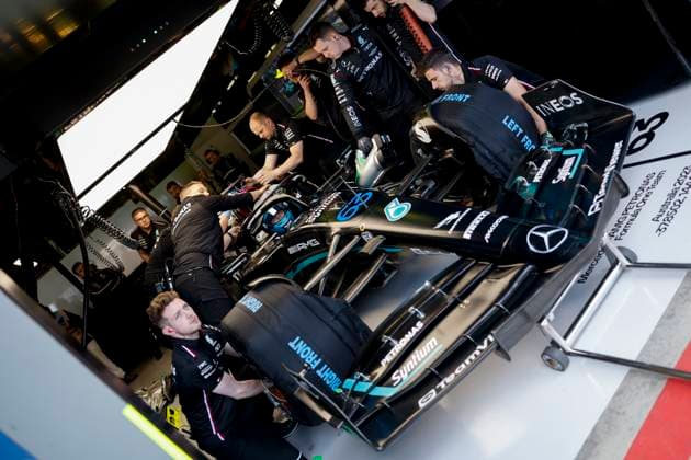 63 George Russell (GBR, Mercedes-AMG Petronas F1 Team), F1 Grand Prix of Australia at Albert Park Circuit on April 1, 2023 in Melbourne, Australia. (Photo by HOCH ZWEI) Melbourne Australia