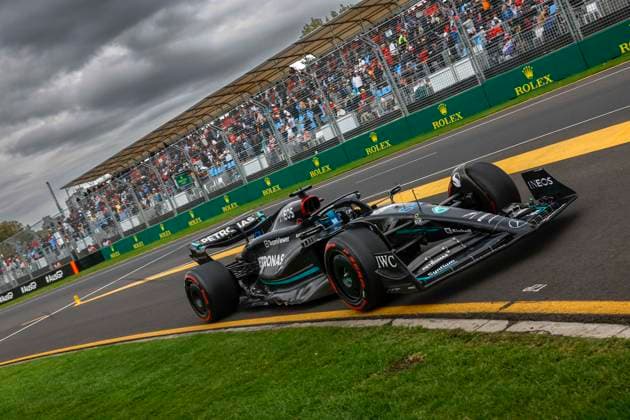 63 George Russell (GBR, Mercedes-AMG Petronas F1 Team), F1 Grand Prix of Australia at Albert Park Circuit on April 1, 2023 in Melbourne, Australia. (Photo by HOCH ZWEI) Melbourne Australia