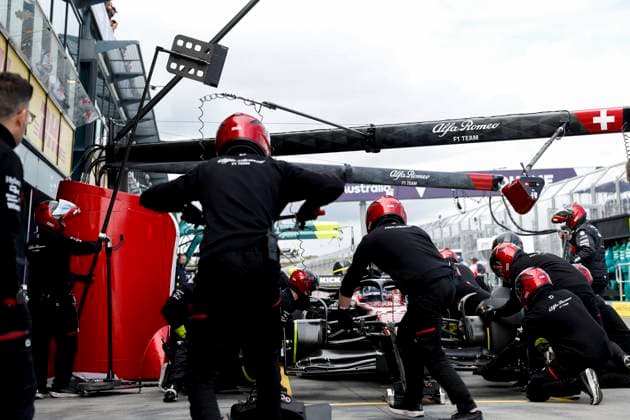 77 Valtteri Bottas (FIN, Alfa Romeo F1 Team Stake), F1 Grand Prix of Australia at Albert Park Circuit on April 1, 2023 in Melbourne, Australia. (Photo by HOCH ZWEI) Melbourne Australia