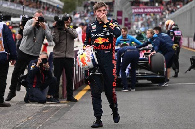 AUSTRALIAN F1 GRAND PRIX, Max Verstappen of Red Bull Racing after Qualifying for the Formula 1 Australian Grand Prix at the Albert Park Circuit in Melbourne, Saturday, April 1, 2023. ( NO ARCHIVING, EDITORIAL USE ONLY, NO USE IN BOOKS WITHOUT CONSENT MELBOURNE VIC AUSTRALIA  Copyright: xJOELxCARRETTx 20230401001781567984