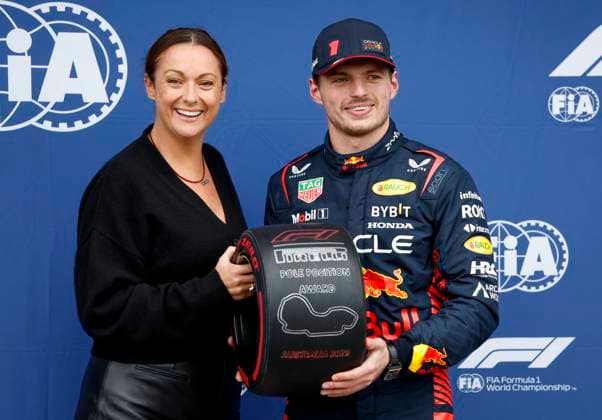 Celeste Barber, 1 Max Verstappen (NLD, Oracle Red Bull Racing), F1 Grand Prix of Australia at Albert Park Circuit on April 1, 2023 in Melbourne, Australia. (Photo by HOCH ZWEI) Melbourne Australia