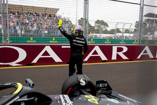 44 Lewis Hamilton (GBR, Mercedes-AMG Petronas F1 Team), F1 Grand Prix of Australia at Albert Park Circuit on April 1, 2023 in Melbourne, Australia. (Photo by HOCH ZWEI) Melbourne Australia