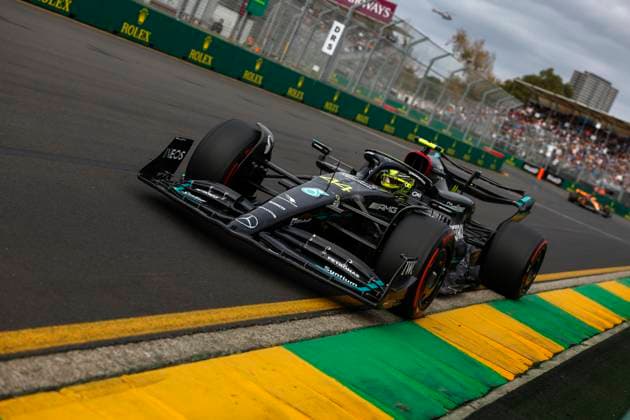 44 Lewis Hamilton (GBR, Mercedes-AMG Petronas F1 Team), F1 Grand Prix of Australia at Albert Park Circuit on April 1, 2023 in Melbourne, Australia. (Photo by HOCH ZWEI) Melbourne Australia