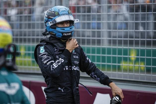 RUSSELL George (gbr), Mercedes AMG F1 Team W14, portrait during the Formula 1 Rolex Australian Grand Prix 2023, 3rd round of the 2023 Formula One World Championship, WM, Weltmeisterschaft from March 31 to April 2, 2023 on the Albert Park Circuit, in Melbourne, Australia - F1 - AUSTRALIAN GRAND PRIX 2023 DPPI Panoramic  00122006__R3_0684