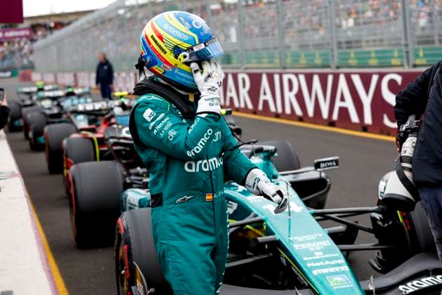 14 Fernando Alonso (ESP, Aston Martin Aramco Cognizant F1 Team), F1 Grand Prix of Australia at Albert Park Circuit on April 1, 2023 in Melbourne, Australia. (Photo by HOCH ZWEI) Melbourne Australia