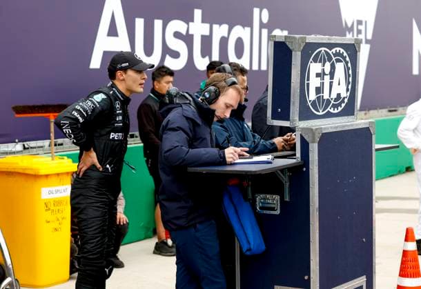 63 George Russell (GBR, Mercedes-AMG Petronas F1 Team), F1 Grand Prix of Australia at Albert Park Circuit on April 1, 2023 in Melbourne, Australia. (Photo by HOCH ZWEI) Melbourne Australia