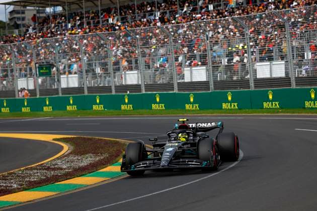 44 Lewis Hamilton (GBR, Mercedes-AMG Petronas F1 Team), F1 Grand Prix of Australia at Albert Park Circuit on April 1, 2023 in Melbourne, Australia. (Photo by HOCH ZWEI) Melbourne Australia