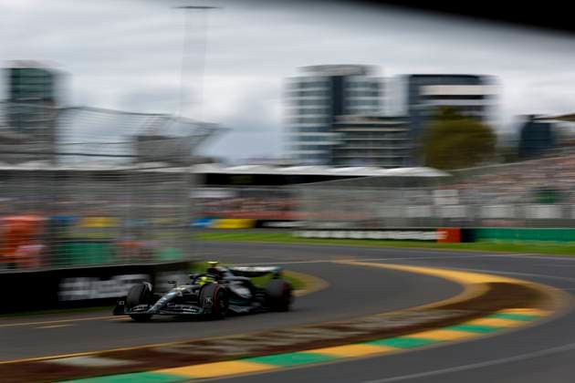 44 Lewis Hamilton (GBR, Mercedes-AMG Petronas F1 Team), F1 Grand Prix of Australia at Albert Park Circuit on April 1, 2023 in Melbourne, Australia. (Photo by HOCH ZWEI) Melbourne Australia