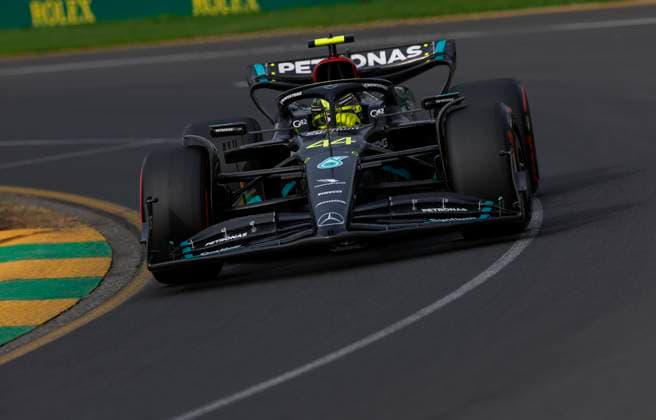 44 Lewis Hamilton (GBR, Mercedes-AMG Petronas F1 Team), F1 Grand Prix of Australia at Albert Park Circuit on April 1, 2023 in Melbourne, Australia. (Photo by HOCH ZWEI) Melbourne Australia