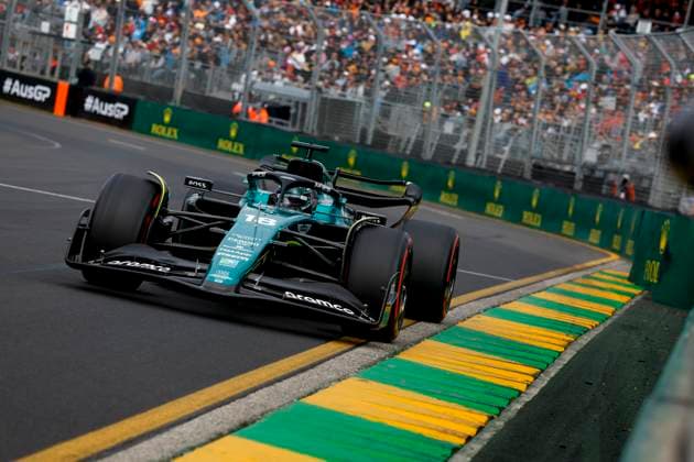 18 Lance Stroll (CAN, Aston Martin Aramco Cognizant F1 Team), F1 Grand Prix of Australia at Albert Park Circuit on April 1, 2023 in Melbourne, Australia. (Photo by HOCH ZWEI) Melbourne Australia