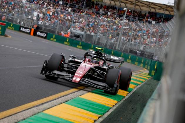 24 Guanyu Zhou (CHN, Alfa Romeo F1 Team Stake), F1 Grand Prix of Australia at Albert Park Circuit on April 1, 2023 in Melbourne, Australia. (Photo by HOCH ZWEI) Melbourne Australia