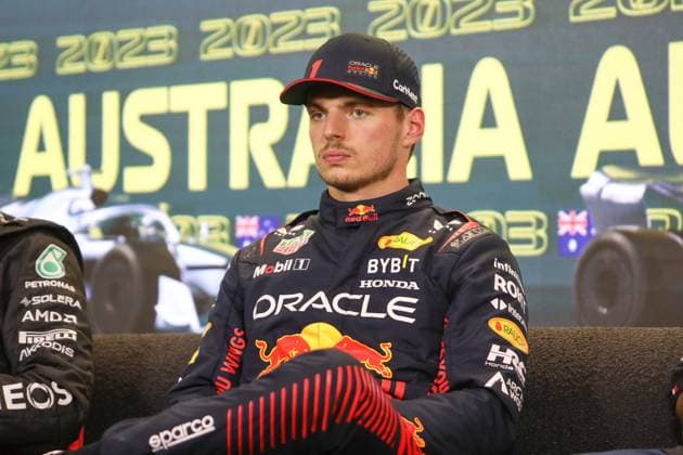 April 1, 2023: MAX VERSTAPPEN during the Post Qualifying press conference, PK, Pressekonferenz at the Australian Formula One Grand Prix on April 01, 2023 in Melbourne, Australia - ZUMAa155 20230401_zaa_a155_177 Copyright: xChristopherxKhouryx