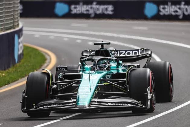 April 1, 2023, Melbourne, Victoria, Australia: MELBOURNE, AUSTRALIA - APRIL 01: Lance Stroll of Canada drives the Aston Martin AMR23 Mercedes during free practice at the 2023 Australian Grand Prix at Albert Park in Melbourne, Australia Melbourne Australia - ZUMAp121 20230401_zsp_p121_047 Copyright: xChrisxPutnamx
